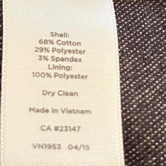 Talbots Cotton Blend 4 Button Black Gray Houndstooth Jacket Sz 1X - Picture 6 of 6